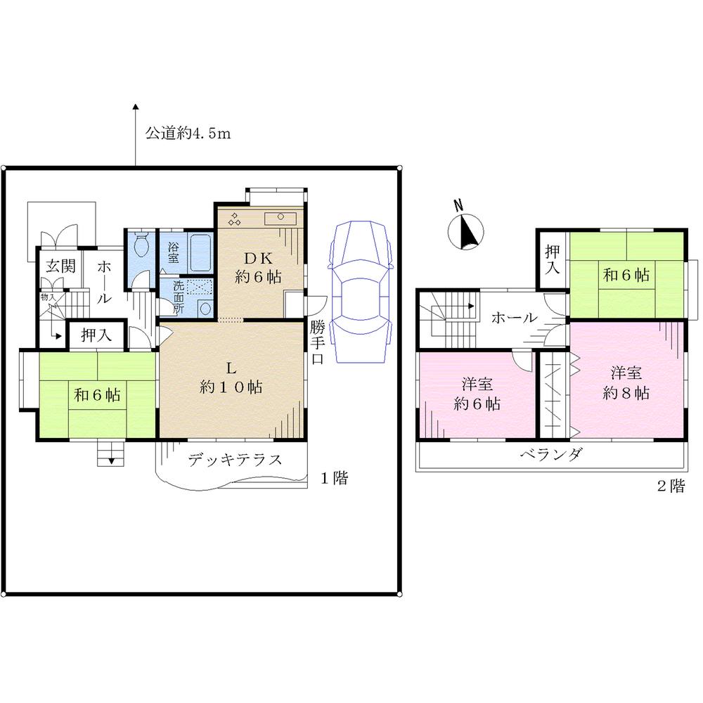 Floor plan. 35,900,000 yen, 4LDK, Land area 155.95 sq m , Building area 98.96 sq m
