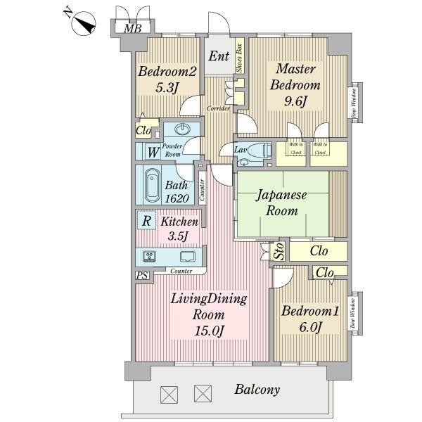Floor plan. 4LDK, Price 26,900,000 yen, Footprint 100 sq m , Balcony area 14.6 sq m