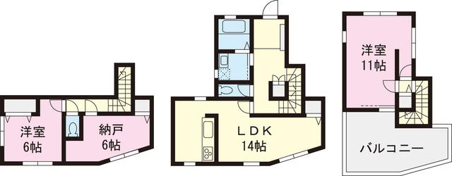Floor plan. 25,273,000 yen, 2LDK+S, Land area 108.25 sq m , Building area 93.15 sq m
