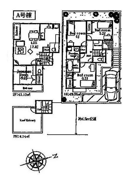 Floor plan. 36,800,000 yen, 4LDK, Land area 103.72 sq m , Building area 98.33 sq m