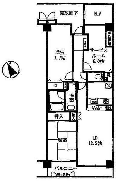 Floor plan. 2LDK+S, Price 32,800,000 yen, Occupied area 74.16 sq m , Balcony area 7.42 sq m