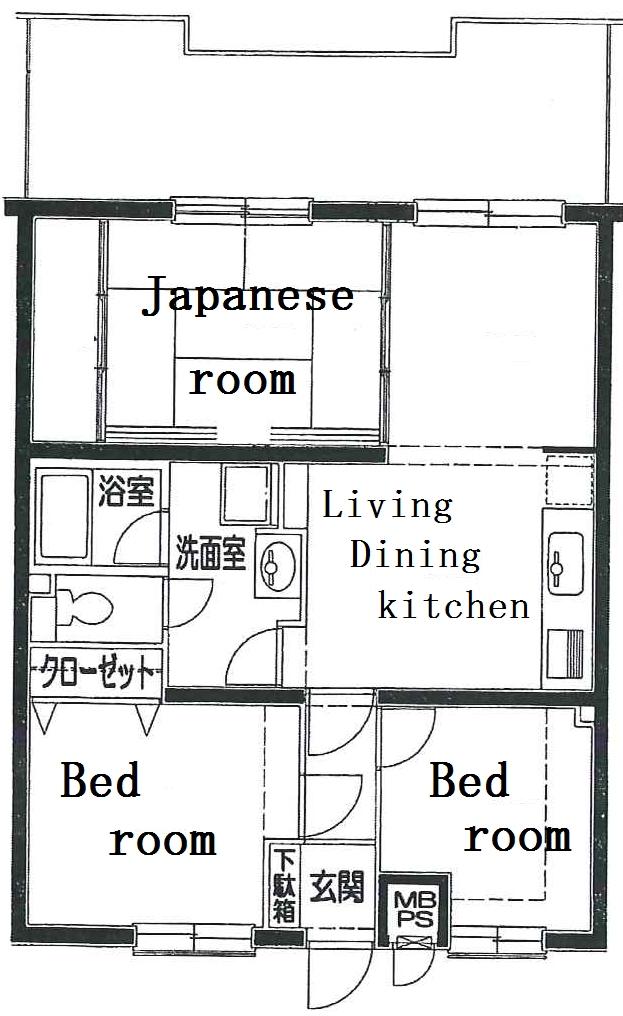 Floor plan. 3LDK, Price 10 million yen, Footprint 66.6 sq m , Balcony area 20 sq m