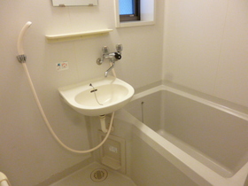 Bath. Bathroom with a convenient small window to ventilation