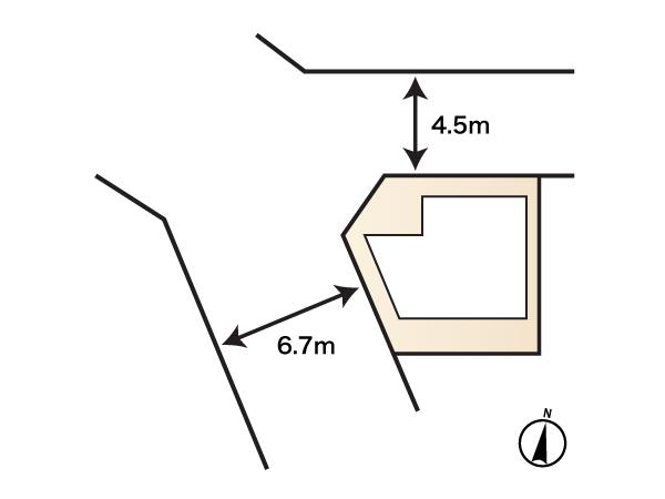 Compartment figure. 24,850,000 yen, 4DK, Land area 58.15 sq m , Building area 98.58 sq m corner lot! Yang hit in the southwest side 6.5m ・ Ventilation are both good. 