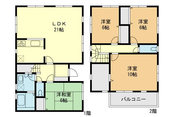 32,800,000 yen, 4LDK + S (storeroom), Land area 145.35 sq m , Building area 113.45 sq m floor area 113.45 sq m (4LDK + S)