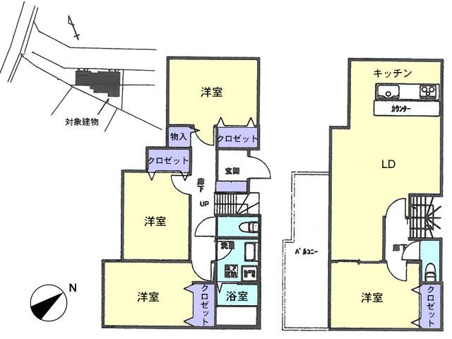 Floor plan. 34,800,000 yen, 4LDK, Land area 134.91 sq m , Building area 101.02 sq m