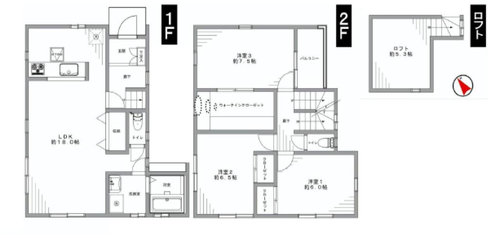 Floor plan. 35,800,000 yen, 3LDK + S (storeroom), Land area 131.7 sq m , Building area 99.77 sq m