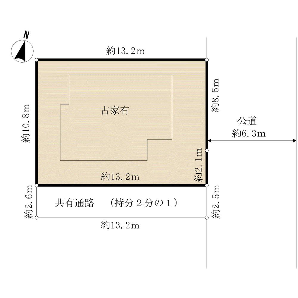 Compartment figure. Land price 26,800,000 yen, Land area 143.75 sq m
