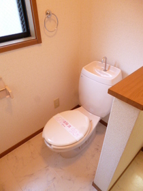 Toilet. Happy bus ・ Restroom, It is with small window