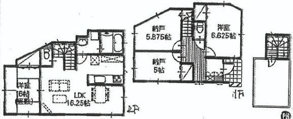 Floor plan. (Building 2), Price 34,400,000 yen, 2LDK+2S, Land area 102 sq m , Building area 94.18 sq m