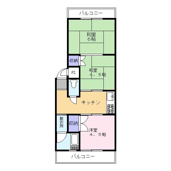 Floor plan. 3K, Price 8.8 million yen, Footprint 36.6 sq m