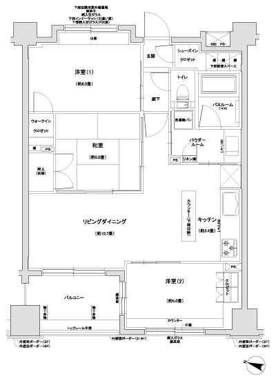 Floor: 3LDK + WIC + SIC, the occupied area: 66.73 sq m, Price: 31,400,000 yen, now on sale