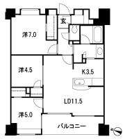 Floor: 3LDK + 3WIC + SIC, the occupied area: 70.14 sq m, Price: 33,200,000 yen, now on sale