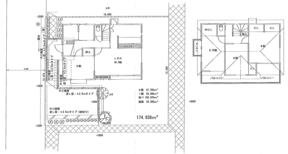 Floor plan. 42,800,000 yen, 4LDK, Land area 175.5 sq m , Building area 102.87 sq m