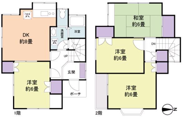 Floor plan. 18,800,000 yen, 4DK, Land area 100.12 sq m , Building area 80.73 sq m indoor (December 2012) Shooting