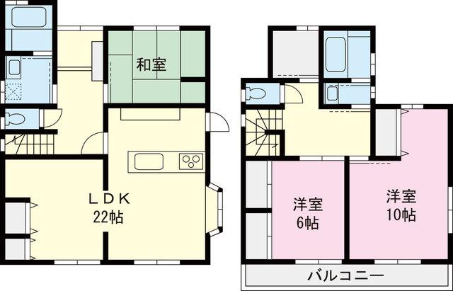Floor plan. 42,800,000 yen, 3LDK, Land area 133.47 sq m , Building area 109.35 sq m