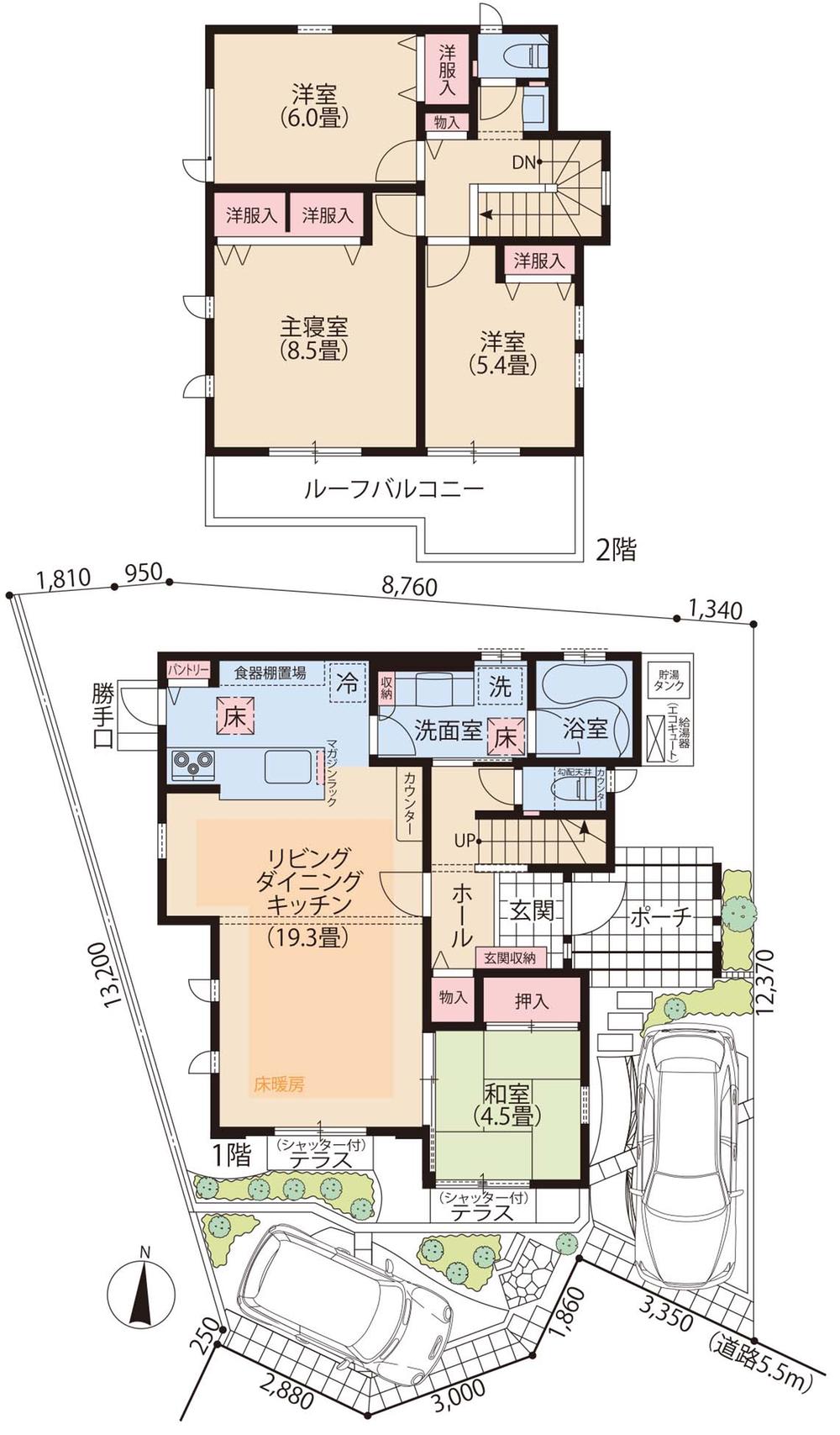 Floor plan. (plan No13-6 (Keikyu real estate)), Price 51,600,000 yen, 4LDK, Land area 141.22 sq m , Building area 108.92 sq m
