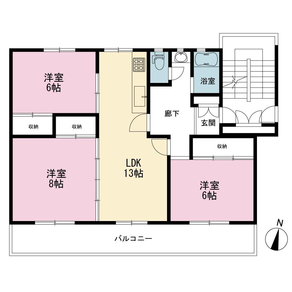 Floor plan. 3LDK, Price 19,800,000 yen, Occupied area 78.92 sq m , There is a balcony area 15.03 sq m April 2005 renovation history.