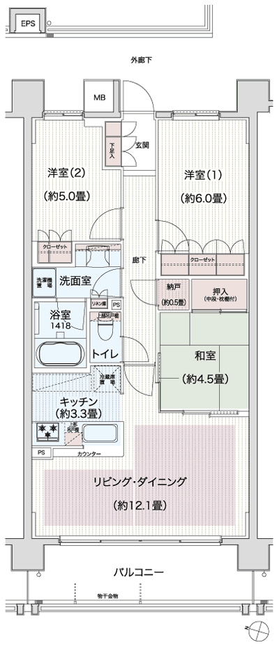 Floor: 3LDK + N, the occupied area: 70.45 sq m, Price: 33,300,000 yen, now on sale