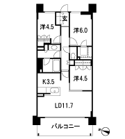 Floor: 3LDK + WIC, the occupied area: 70.45 sq m, Price: 27,800,000 yen, now on sale