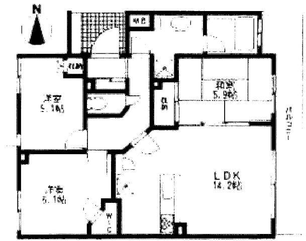 Floor plan. 3LDK, Price 27,800,000 yen, Occupied area 73.67 sq m , Balcony area 13.75 sq m