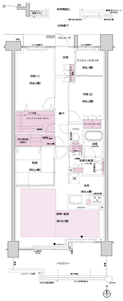 Floor: 3LDK + N + FIC + Family Studio, the occupied area: 90.32 sq m, Price: TBD