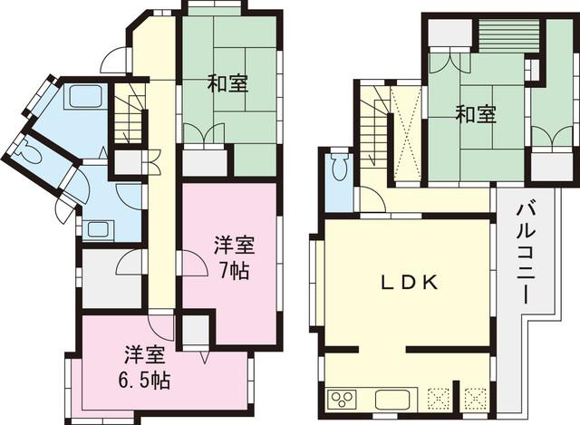 Floor plan. 26,800,000 yen, 4LDK, Land area 176.65 sq m , Building area 109.05 sq m
