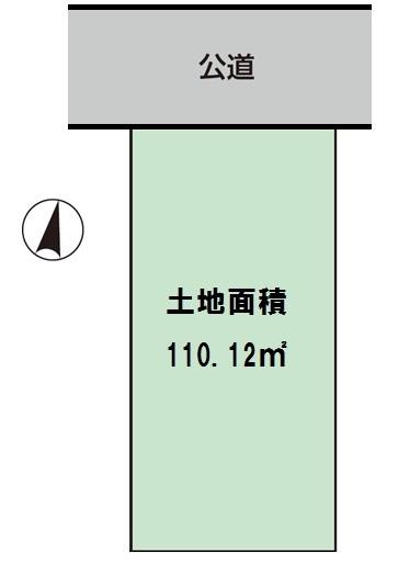 Compartment figure. Land price 26 million yen, Land area 110.12 sq m shaping land
