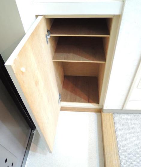 Entrance. Shoe box