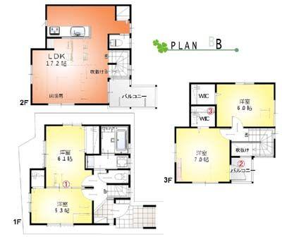 Floor plan. 32,800,000 yen, 4LDK, Land area 77.85 sq m , Building area 94.39 sq m