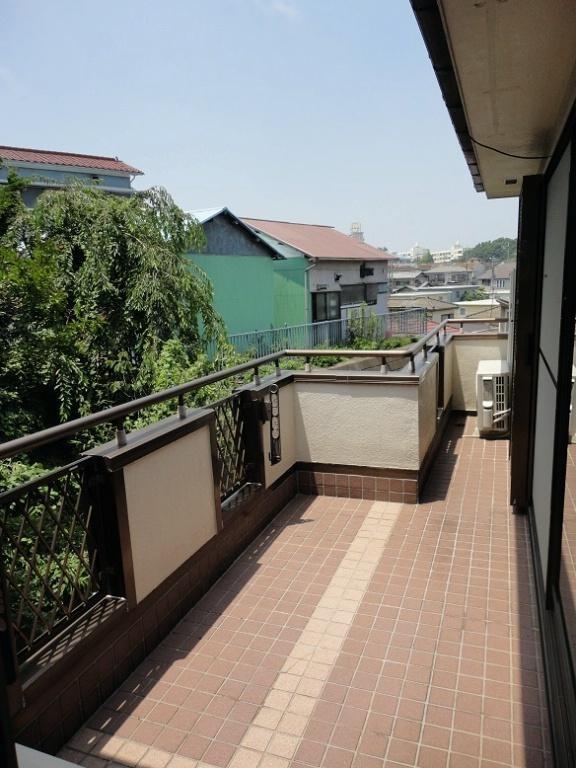 Balcony. Large wide balcony