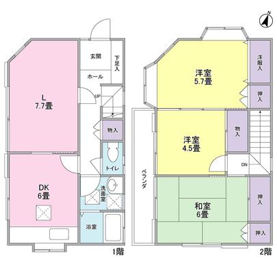 Floor plan. 3L ・ DK type, Or you can use it as 4DK type. 