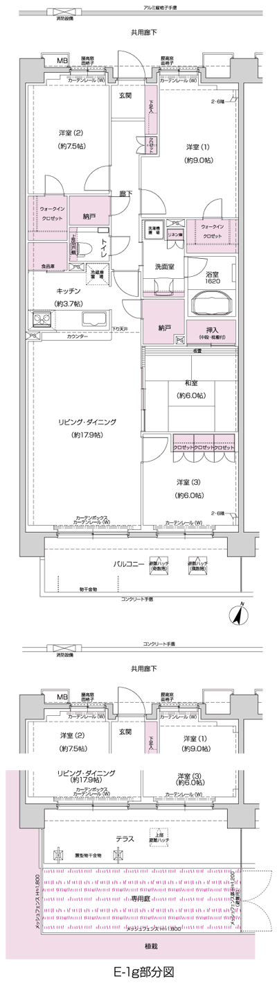 Floor: 4LDK + 2N + 2WIC, occupied area: 113.57 sq m