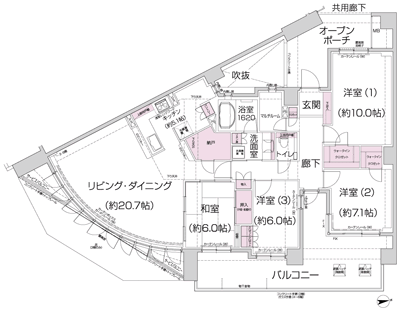 Floor: 4LDK + MR + N + 2WIC, occupied area: 128.24 sq m