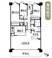 Floor: 4LDK + N + WIC, the occupied area: 122.12 sq m
