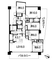 Floor: 5LDK + N + 2WIC + SIC, the occupied area: 126.39 sq m