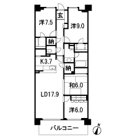 Floor: 4LDK + 2N + 2WIC, occupied area: 113.57 sq m