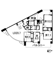 Floor: 4LDK + MR + N + 2WIC, occupied area: 128.24 sq m