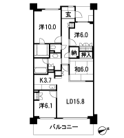 Floor: 4LDK + N + WIC, the occupied area: 108.66 sq m