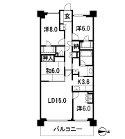 Floor: 4LDK + N + 2WIC, occupied area: 104.21 sq m