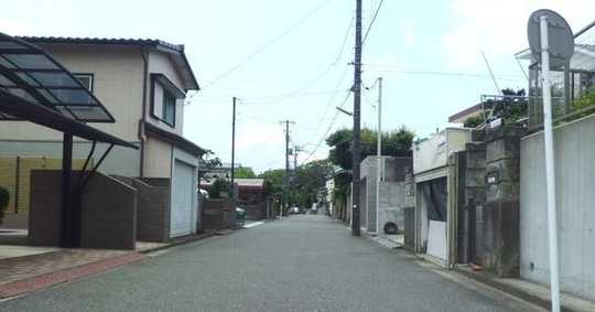 Local land photo. It is cityscape of front road. It is facing the approximately 6m public roads.