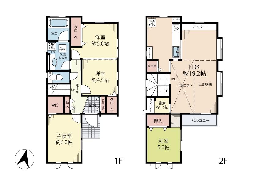 Floor plan. 40,300,000 yen, 3LDK, Land area 100.54 sq m , Building area 96.88 sq m