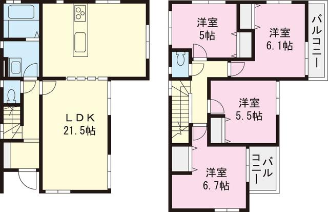 Floor plan. 37,800,000 yen, 4LDK, Land area 123.48 sq m , Building area 101.23 sq m