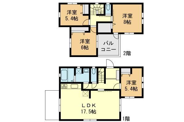 Floor plan. 42,962,000 yen, 4LDK, Land area 142.83 sq m , Building area 100.19 sq m floor plan
