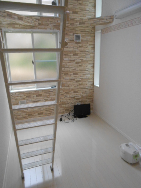 Living and room. Bright two-sided lighting