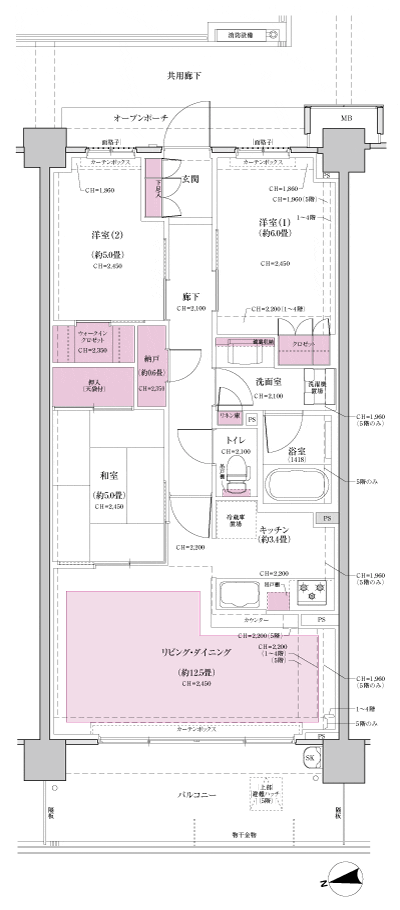 Floor: 3LDK + WIC + N, the occupied area: 73.87 sq m, Price: TBD