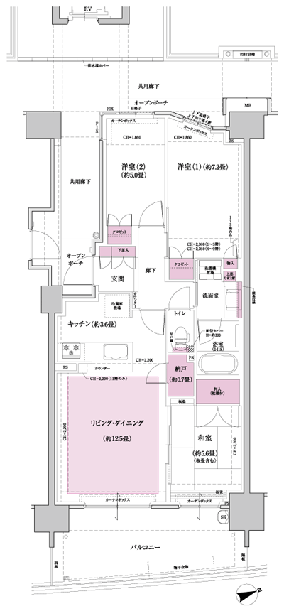 Floor: 3LDK + N, the occupied area: 74.62 sq m, Price: TBD