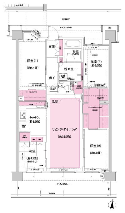 Floor: 4LDK + WTC + WIC + N, the occupied area: 103.89 sq m, Price: TBD