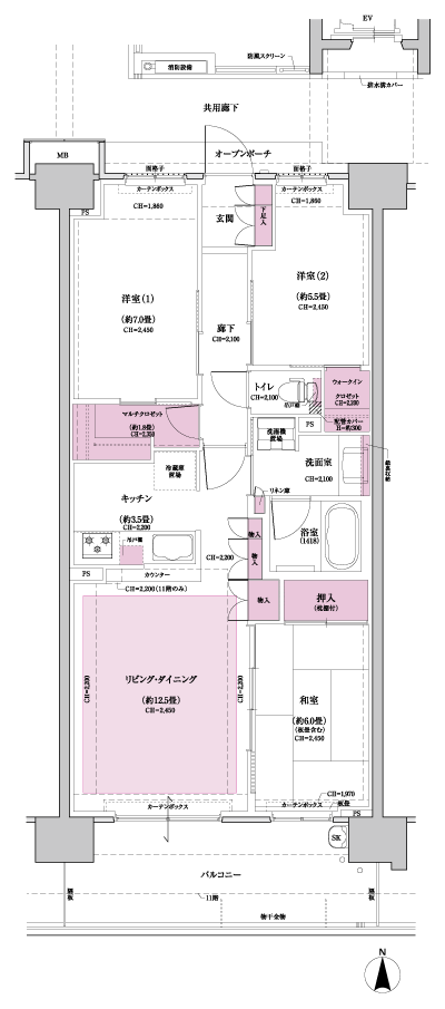 Floor: 3LDK + MC + WIC, the occupied area: 78.74 sq m, Price: TBD