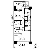 Floor: 3LDK + S + WIC + SIC, the area occupied: 95.1 sq m, Price: TBD
